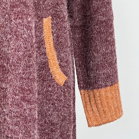 Linea Leisure by Louis Dell Olio Wine Brown Double Zip Long Cardigan size 3X - Picture 5 of 16